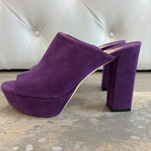 Load image into Gallery viewer, Suede Peep Toe Mule
