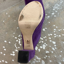 Load image into Gallery viewer, Suede Peep Toe Mule
