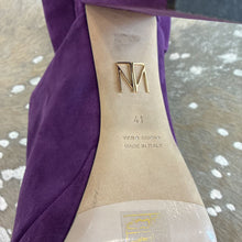 Load image into Gallery viewer, Suede Peep Toe Mule
