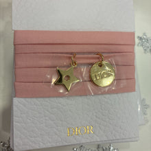 Load image into Gallery viewer, Wrap Bracelet/Choker 2 Gold Charms
