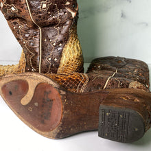 Load image into Gallery viewer, Circle G Python &amp; Studs Snip Toe Western Boots
