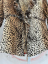 Load image into Gallery viewer, 2005 Leopard Tie and Clasp Blouse
