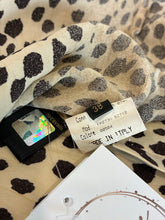 Load image into Gallery viewer, 2005 Leopard Tie and Clasp Blouse
