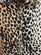 Load image into Gallery viewer, 2005 Leopard Tie and Clasp Blouse

