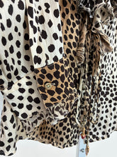 Load image into Gallery viewer, 2005 Leopard Tie and Clasp Blouse
