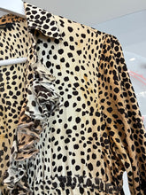 Load image into Gallery viewer, 2005 Leopard Tie and Clasp Blouse
