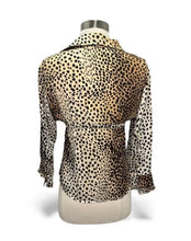 Load image into Gallery viewer, 2005 Cheetah Tie and Clasp Blouse
