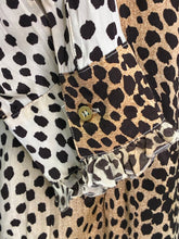Load image into Gallery viewer, 2005 Cheetah Tie and Clasp Blouse
