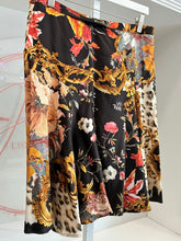 Load image into Gallery viewer, 2005 Floral Leopard Baroque Midi Skirt
