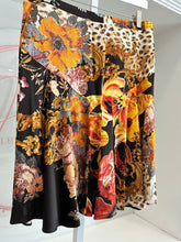 Load image into Gallery viewer, 2005 Floral Leopard Baroque Midi Skirt
