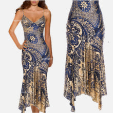 Load image into Gallery viewer, 2005 Batik Print Mermaid Dress
