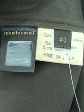 Load image into Gallery viewer, 2005 Olive Green and Leopard Silk Button Top
