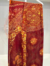 Load image into Gallery viewer, Floral and Paisley Silk and Fox Fur Scarf
