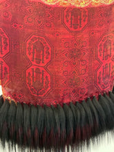 Load image into Gallery viewer, Floral and Paisley Silk and Fox Fur Scarf
