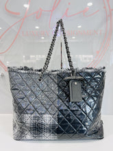 Load image into Gallery viewer, Vinyl Funny Tweed Patchwork Tote
