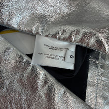 Load image into Gallery viewer, NWT Lightweight Metallic Leather Mini Skirt
