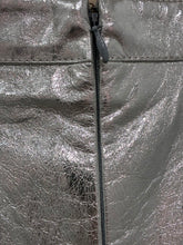 Load image into Gallery viewer, NWT Lightweight Metallic Leather Mini Skirt
