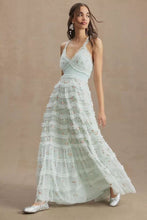 Load image into Gallery viewer, NWT Ruffled Floral Embroidered Gown 8037

