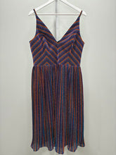 Load image into Gallery viewer, NWT Haley Metallic Fit &amp; Flare Dress

