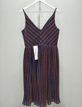 Load image into Gallery viewer, NWT Haley Metallic Fit &amp; Flare Dress
