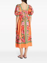 Load image into Gallery viewer, Fruit-Garden Puff Sleeve Midi Dress
