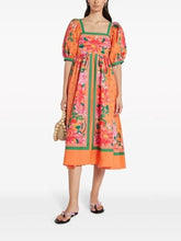 Load image into Gallery viewer, Fruit-Garden Puff Sleeve Midi Dress

