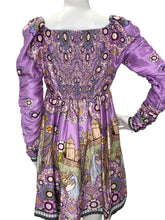 Load image into Gallery viewer, NWT Cosmic Twist Printed Silk Mini Dress
