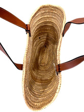 Load image into Gallery viewer, Basket Bag in Palm Leaf and Calfskin
