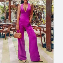 Load image into Gallery viewer, Jordan Wide Leg Halter Jumpsuit
