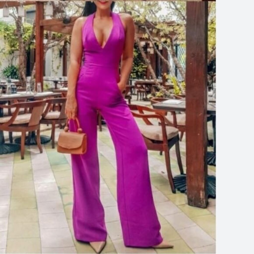 Jordan Wide Leg Halter Jumpsuit