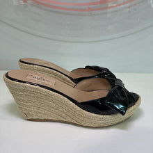 Load image into Gallery viewer, Patent Bow Platform Espadrille
