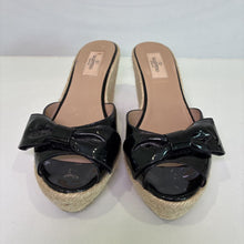 Load image into Gallery viewer, Patent Bow Platform Espadrille
