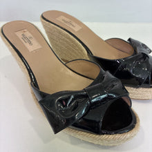 Load image into Gallery viewer, Patent Bow Platform Espadrille
