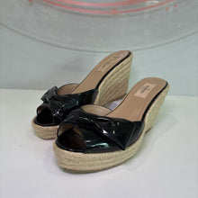 Load image into Gallery viewer, Patent Bow Platform Espadrille
