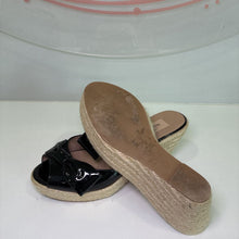 Load image into Gallery viewer, Patent Bow Platform Espadrille
