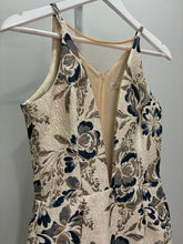 Load image into Gallery viewer, Floral Mesh V-Neck Cocktail Dress
