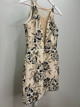 Load image into Gallery viewer, Floral Mesh V-Neck Cocktail Dress
