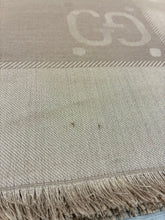 Load image into Gallery viewer, GG Jacquard Silk Wool Shawl
