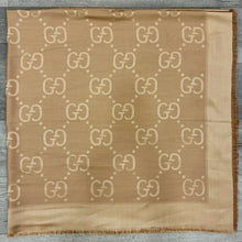 Load image into Gallery viewer, GG Jacquard Silk Wool Shawl
