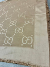 Load image into Gallery viewer, GG Jacquard Silk Wool Shawl
