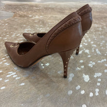 Load image into Gallery viewer, Leather Cross Stitch Studded Heels

