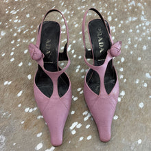 Load image into Gallery viewer, Leather T-Strap Kitten Heels
