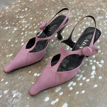 Load image into Gallery viewer, Leather T-Strap Kitten Heels
