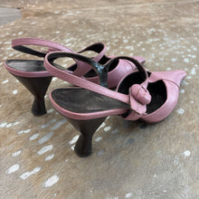 Load image into Gallery viewer, Leather T-Strap Kitten Heels

