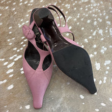 Load image into Gallery viewer, Leather T-Strap Kitten Heels
