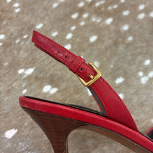 Load image into Gallery viewer, Damier Sauvage Pony Hair Slingback Heels
