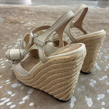 Load image into Gallery viewer, Leather Bow Accent Espadrilles
