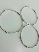Load image into Gallery viewer, STERLING SILVER BAMBOO BANGLES, SET OF 3
