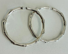 Load image into Gallery viewer, Sterling Silver Bamboo Earrings
