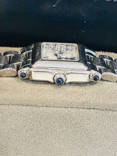 Load image into Gallery viewer, Square Steel / MOP With 5 Floating Diamonds / Roman / Bracelet
